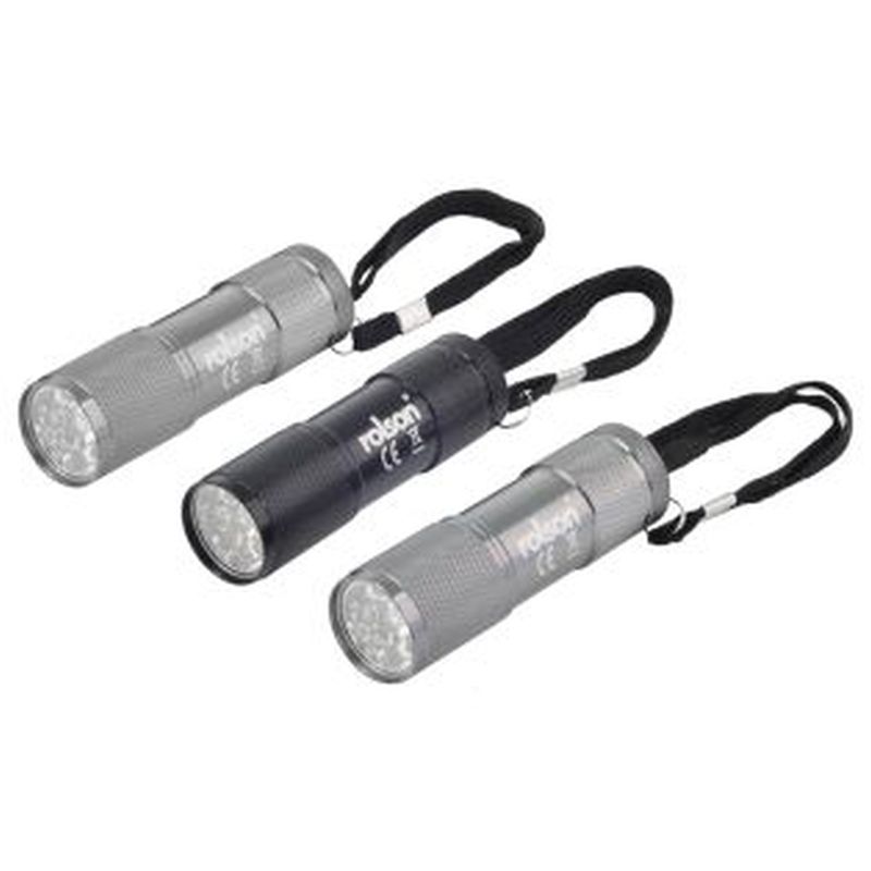 Rolson LED Torch 3 Piece Set