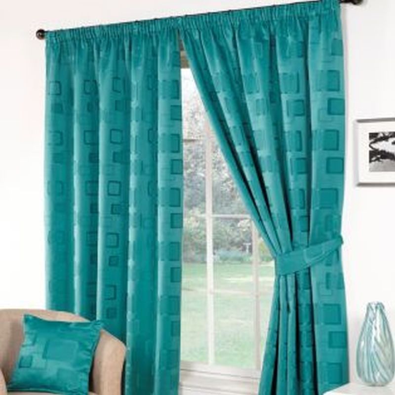 Milano Curtains 46 x 54 Teal