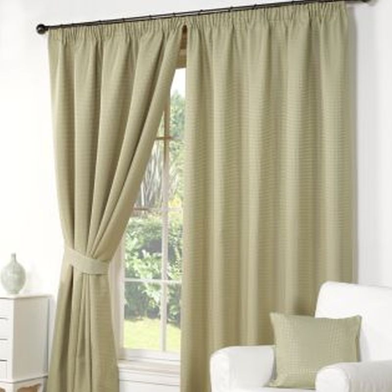 Waffle Curtains (45" Width x 54" Drop) - Green