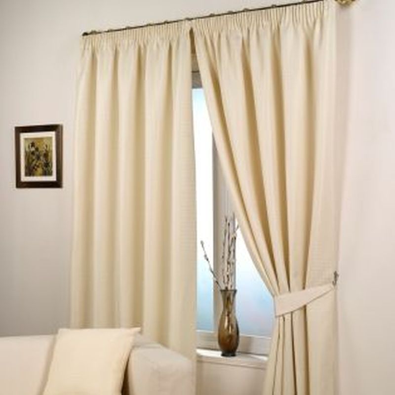 Waffle Curtains (45" Width x 54" Drop) - Natural