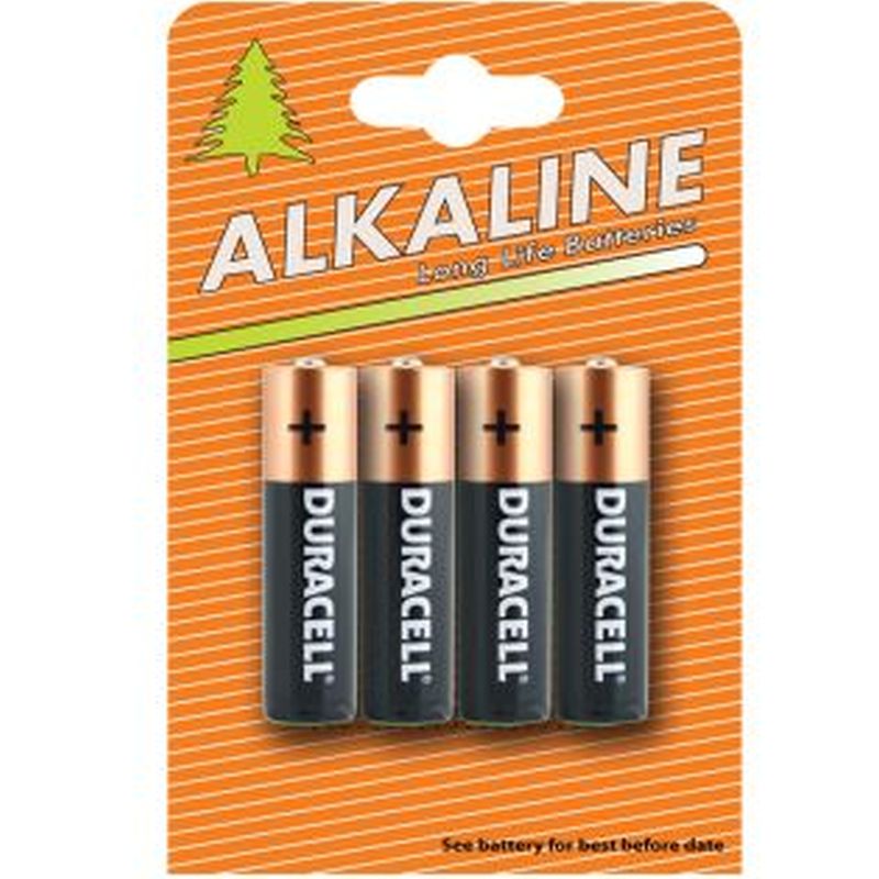 4 pk DURACELL AA batteries