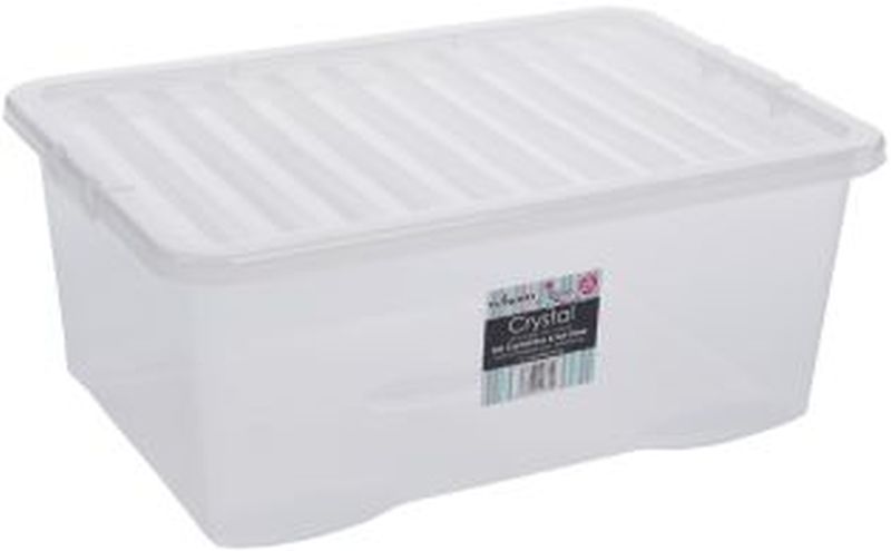 Clear Crystal 45L Storage Box & Lid