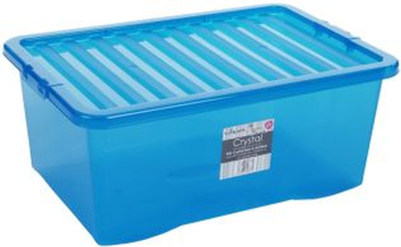 Tint Blue Crystal  45L Storage Box & Lid