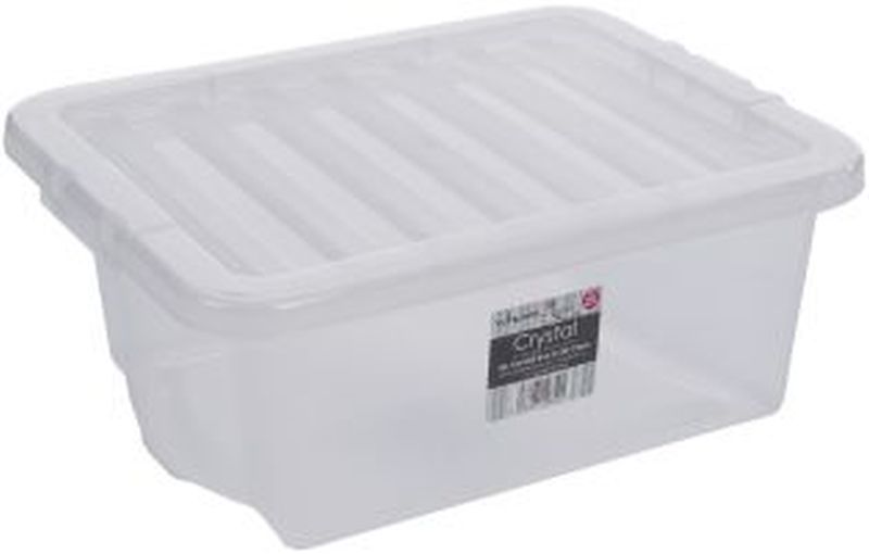 Clear Crystal 16L Storage Box & Lid