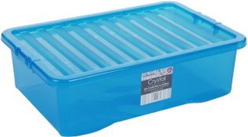 Tint Blue Crystal 32L Storage Box & Lid