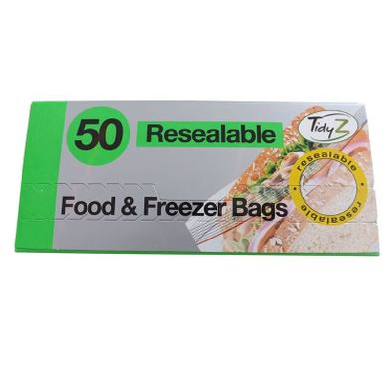 50pk Zip loc Food Bags