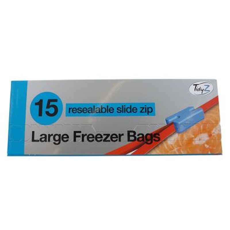 15 freezer bags large zlidder zeal