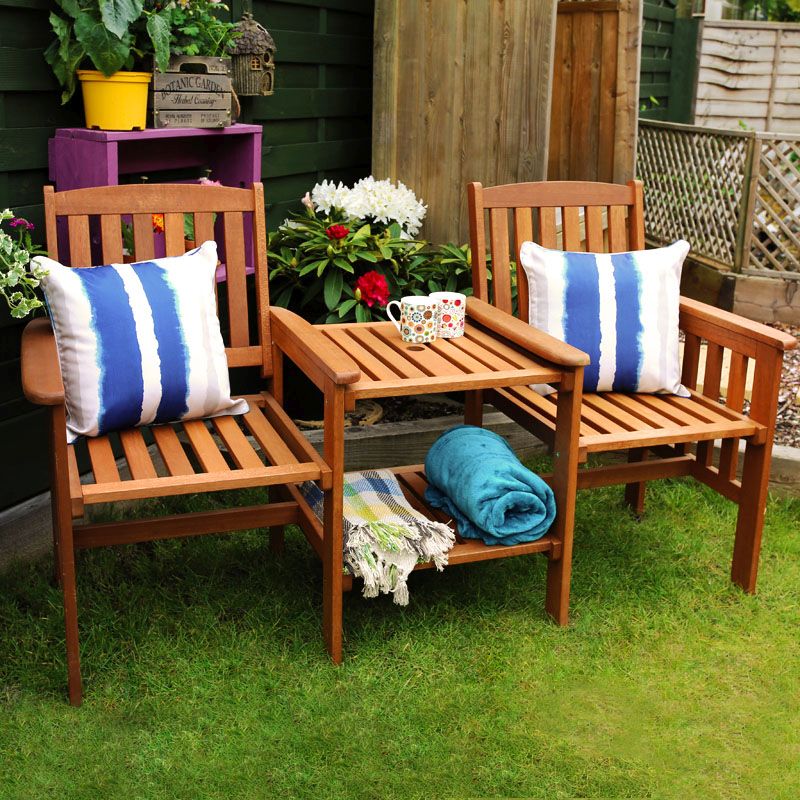 Dalby Hardwood Tete a Tete Garden Set