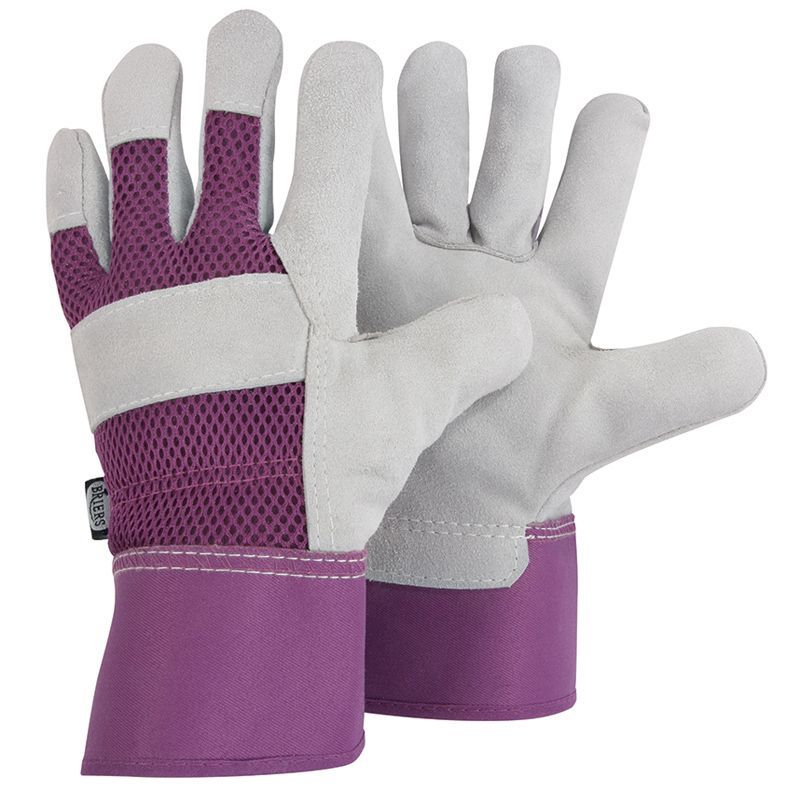 Briers Ladies Rigger Gardener Gloves Lavender Medium