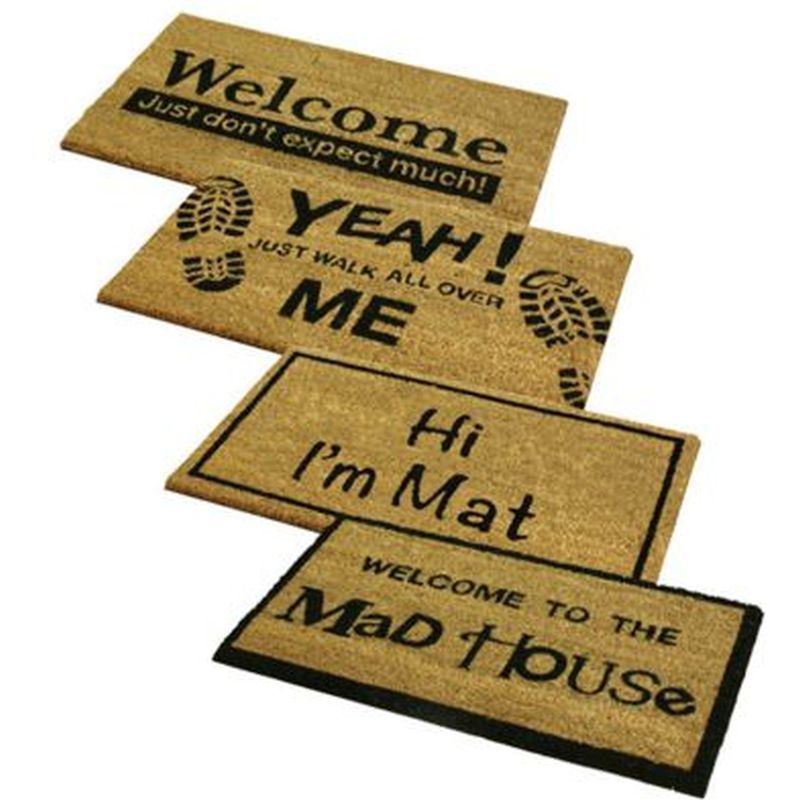 Novelty PVC Coir Doormats