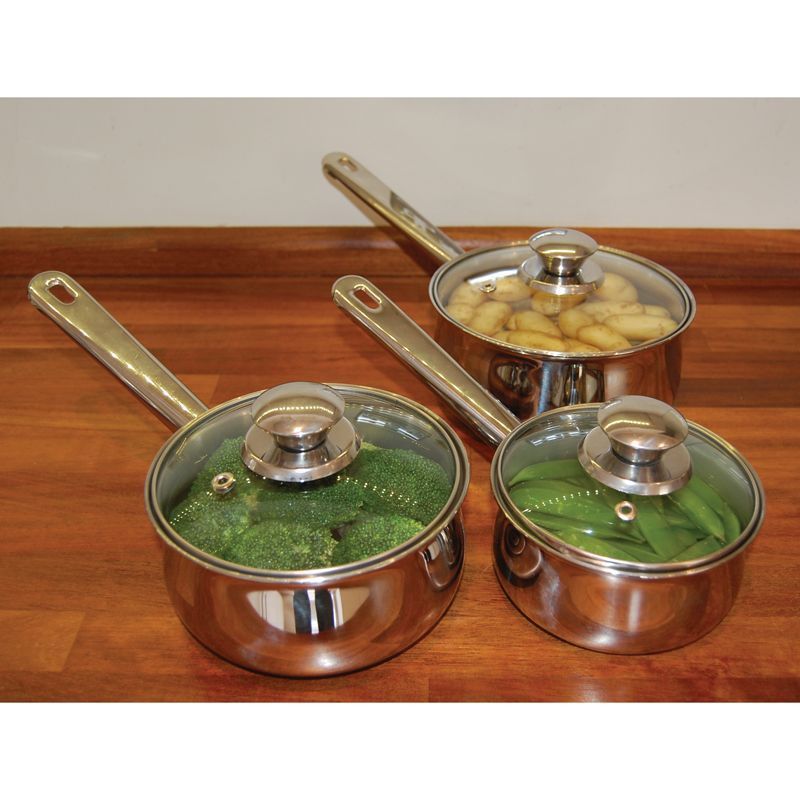 3 Piece Saucepan Set