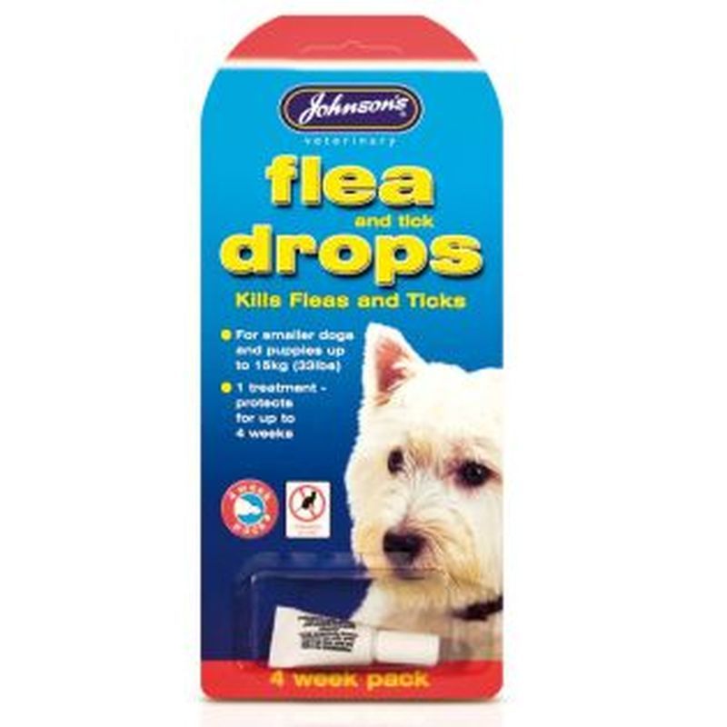 Small Dog Flea and Tick Drops (4 Week) - Johnson