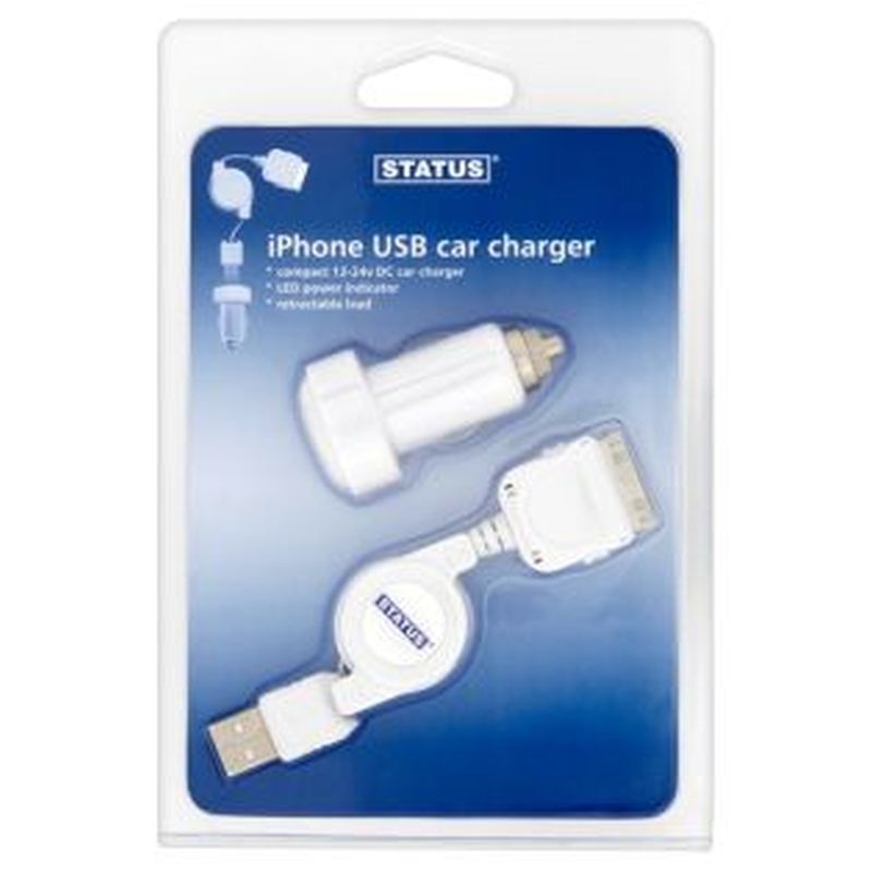 Retractable i Phone USB & Car Charger