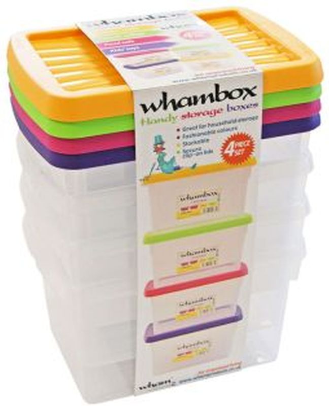 Wham Storage Box Set of 4  1.5ltr