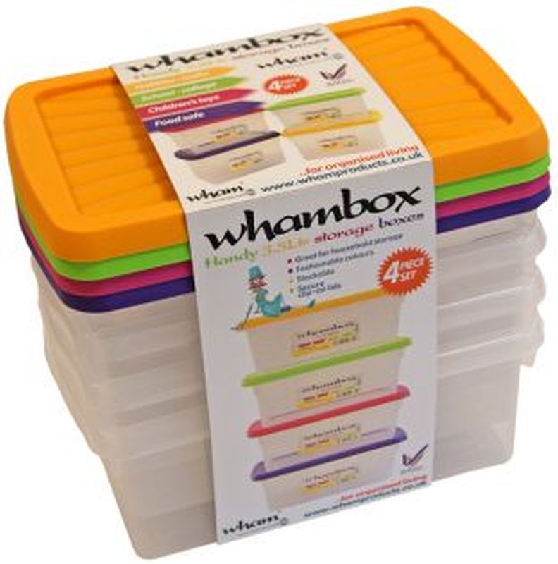 Wham Storage Box Set of 4  3.5ltr