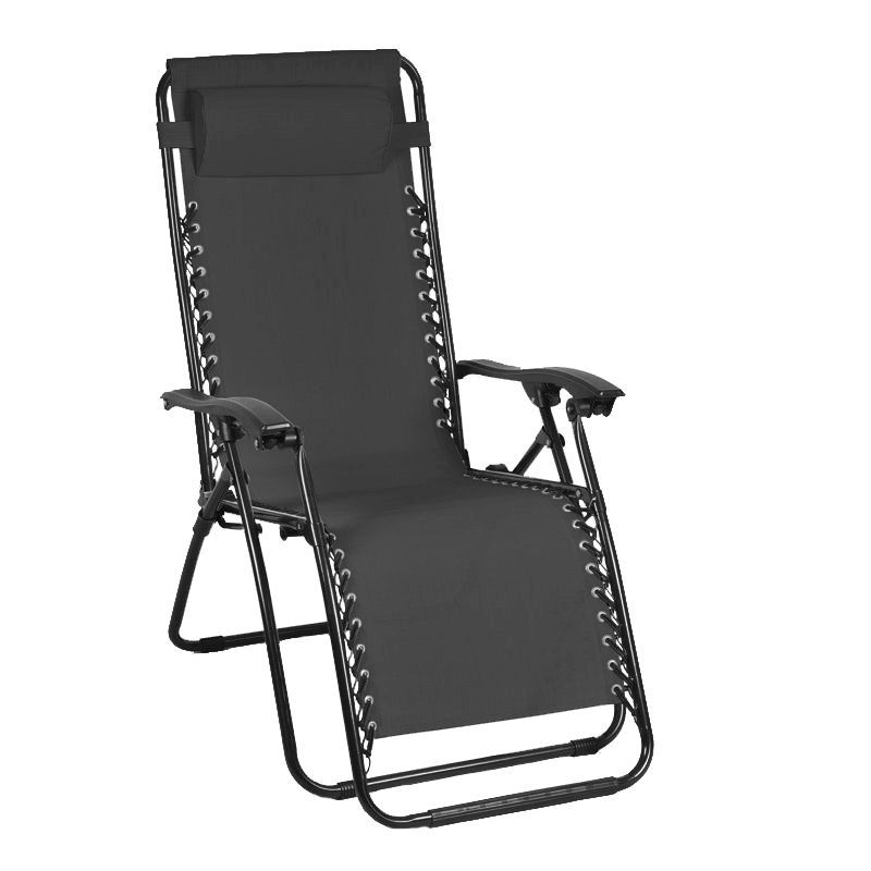 Black Zero Gravity Recliner Garden Chair