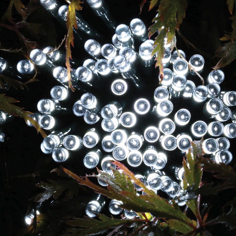 100 White LED Solar Lights