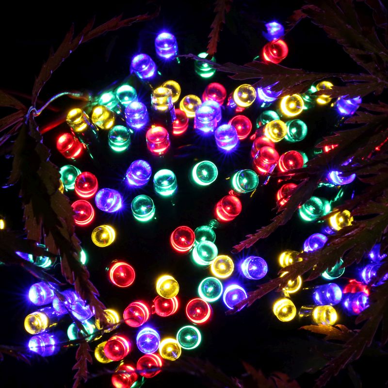 100 LED Solar Lights Multi Colour