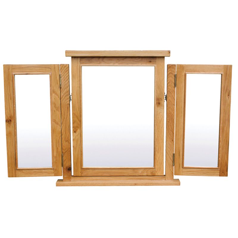 Cotswold Oak Triple Mirror