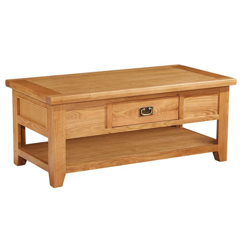 Cotswold Oak Coffee Table with One Drawer