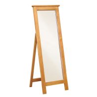 See more information about the Cotswold Oak Cheval Bedroom Mirror