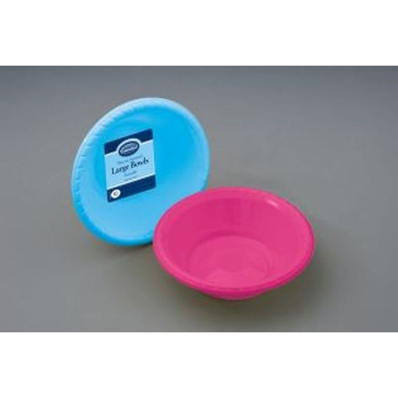 Thermoform Lrg Bowls 17cmPink/Blue10p