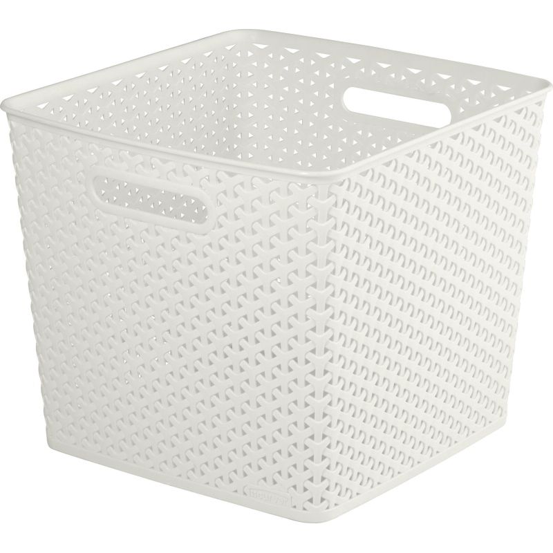 My Style Rattan Basket 25L White