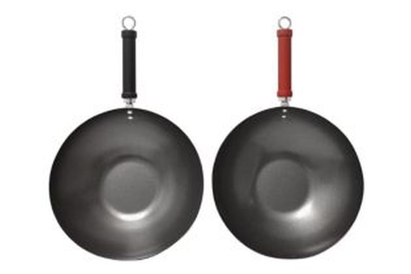 30 cm Steel Wok with Soft Grip Handle