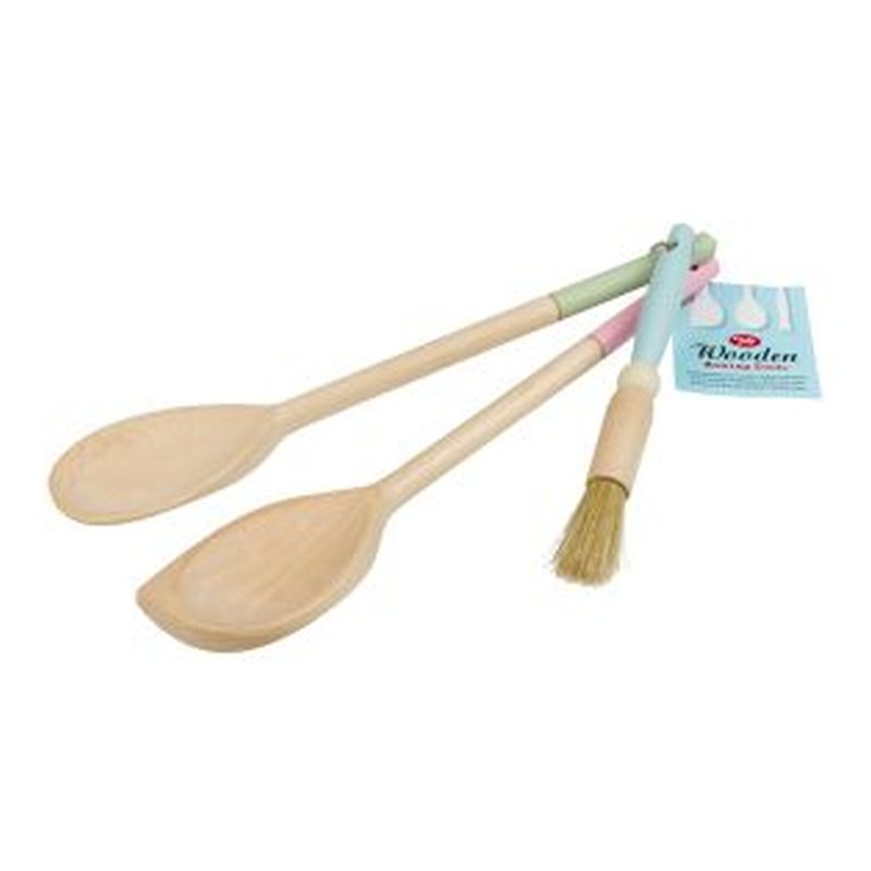 Tala coloured Wooden Utensils set of 3.