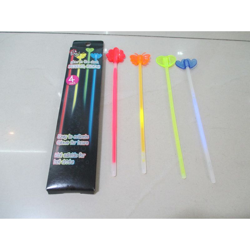 Glow in the Dark Stir Sticks (4 Pack)