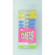 See more information about the 20 Plastic Clothes Pegs (Various Colours)