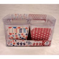 See more information about the 12 Medium Square Muffin Cupcake Cases With Lid