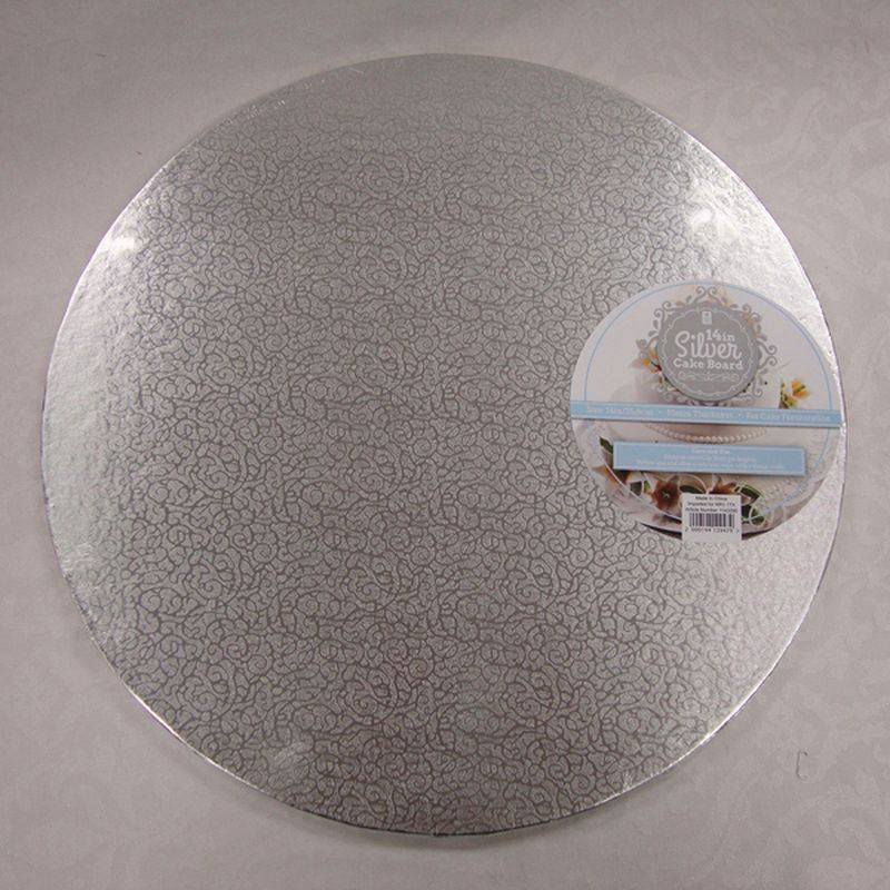 14inch Silver Round Cake board Covering Edge