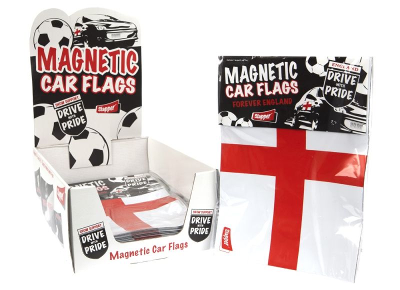 12 x 8 Inch Super Magnetic Car England Flag