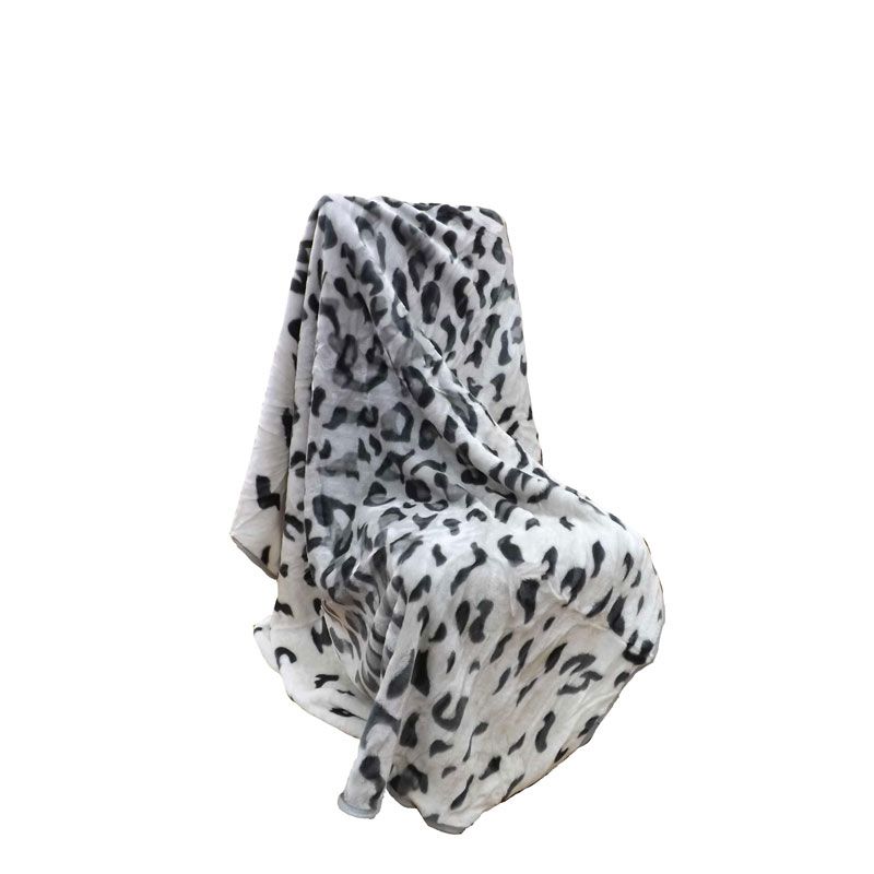 200x240cm Snow Leopard Print Throw