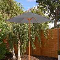 See more information about the Charcoal Grey Wooden Parasol (2m)