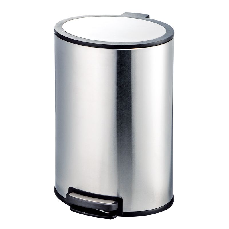 40 Litre Stainless Steel Oval Pedal Bin