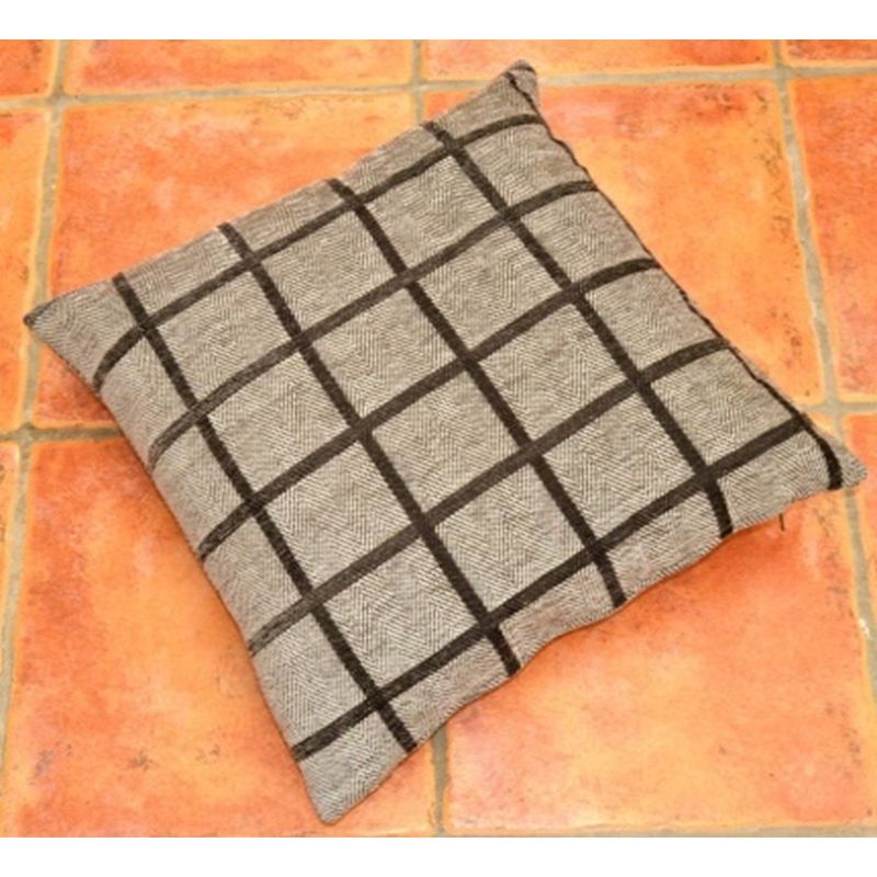 Grey Check Sofa Cushion (2 for £10)