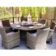 See more information about the Blickling 7 Piece Dining Set Garden Furniture