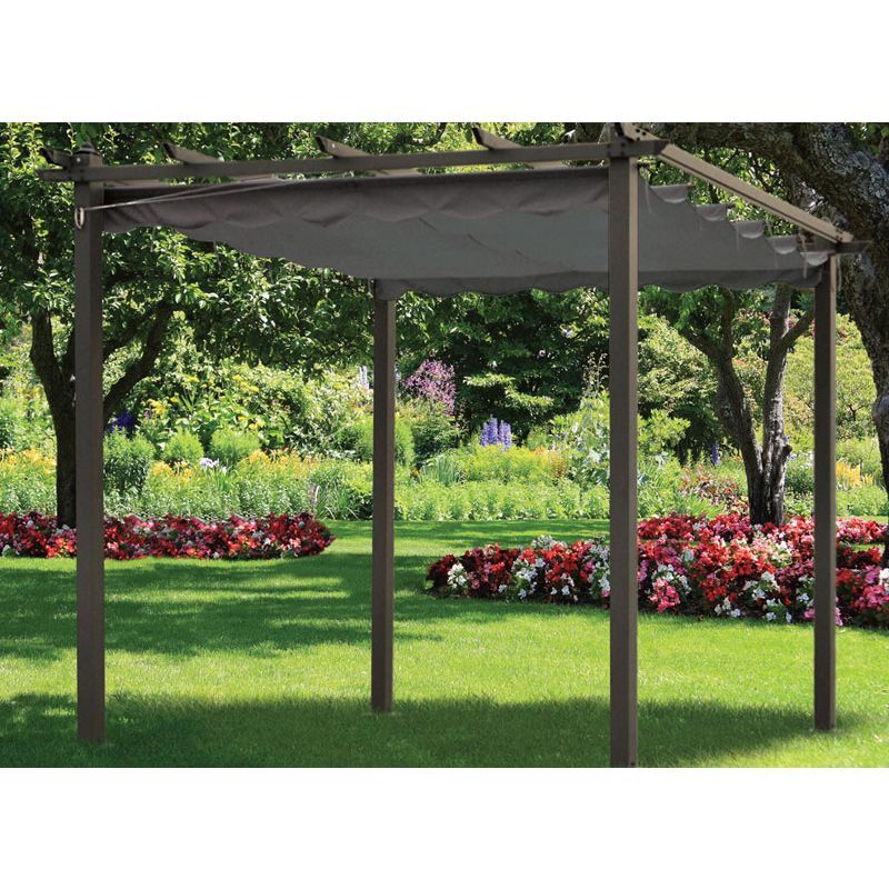 Siena Charcoal Pergola Gazebo (3m x 3m)