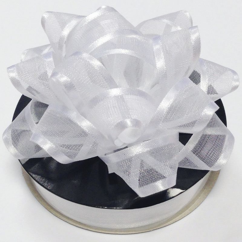 Organza Ribbon White