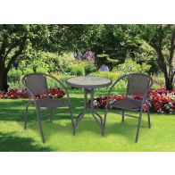 See more information about the Calella 3 Pce Charcoal Bistro Set