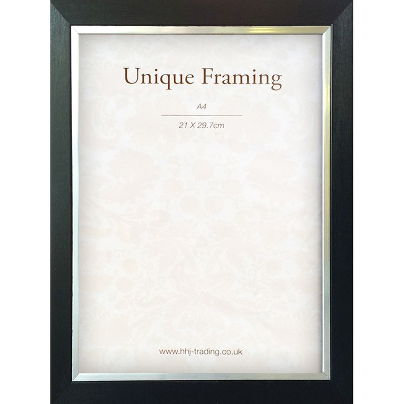 Black Contemporary Edge Photo Frame (A4)