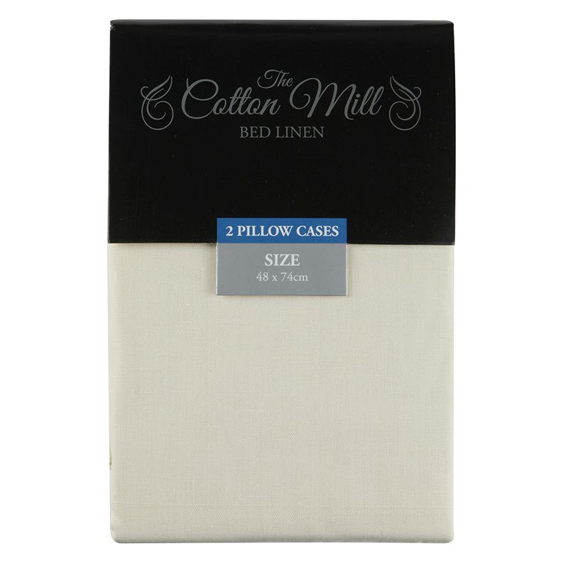 Cream 2 Pack Pillow Case