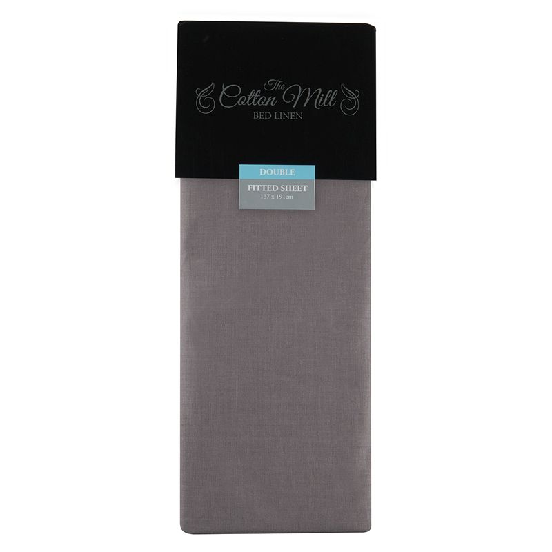 Heather Double Poly Cotton Fitted Sheet