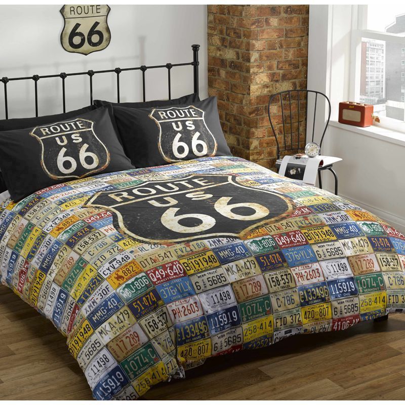 King Route 66 Reversible Duvet Set