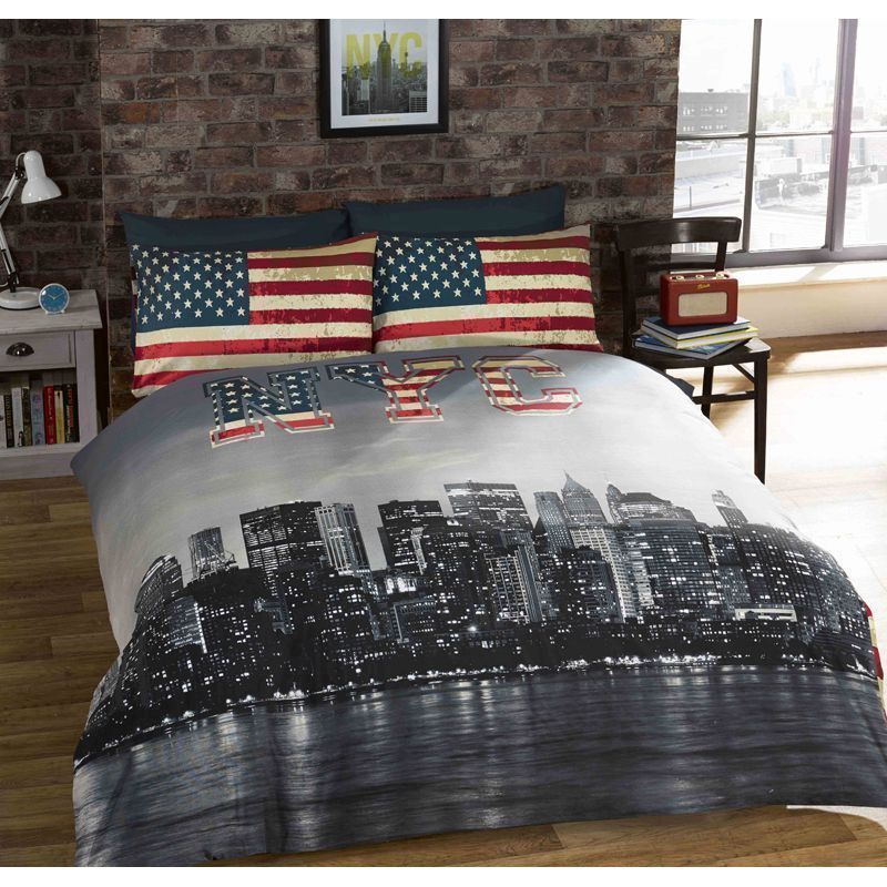 King NYC Reversible Duvet Set