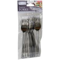 See more information about the Premium Silver Colour Plastic Forks (12 Pack)