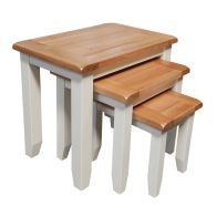 See more information about the Oak Nest of Tables - Cream