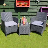 See more information about the Aubrey 3 Piece Rattan Table Set Garden Furniture